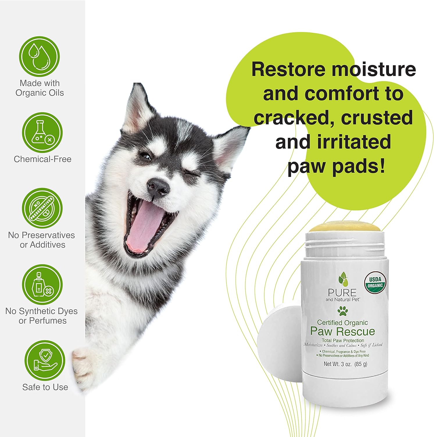 USDA Certified Organic Paw Rescue / Bálsamo para Patas