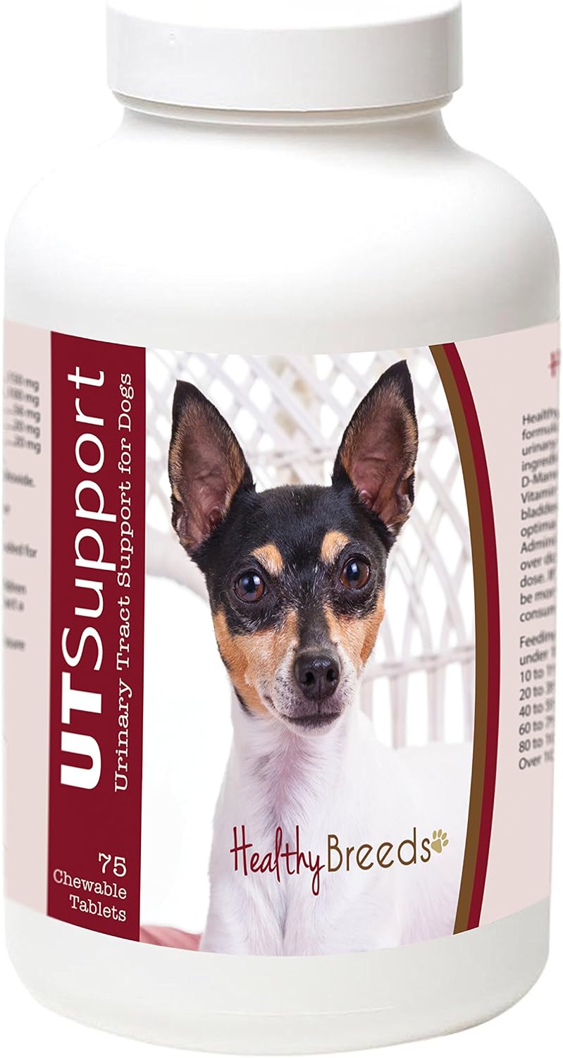 Healthy Breeds Masticables de Arándano para Toy Fox Terrier - Apoyo Urinario - 75 unidades