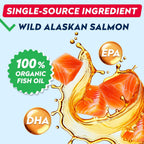 StrellaLab Aceite de Salmón para Perros y Gatos - 946 ml - Omega 3 EPA DHA - Apoyo para Piel y Articulaciones