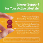 21st Century Extra Strength Vitamina B12 Gominolas 3000 mcg, Energía y Soporte Nervioso, Vegano y Sin Gluten, Frambuesa, 90 Unidades