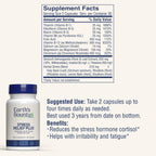 Earth's Bounty Stress Relief Plus - 60 Cápsulas Vegetales - Fórmula Natural Anti-Estrés