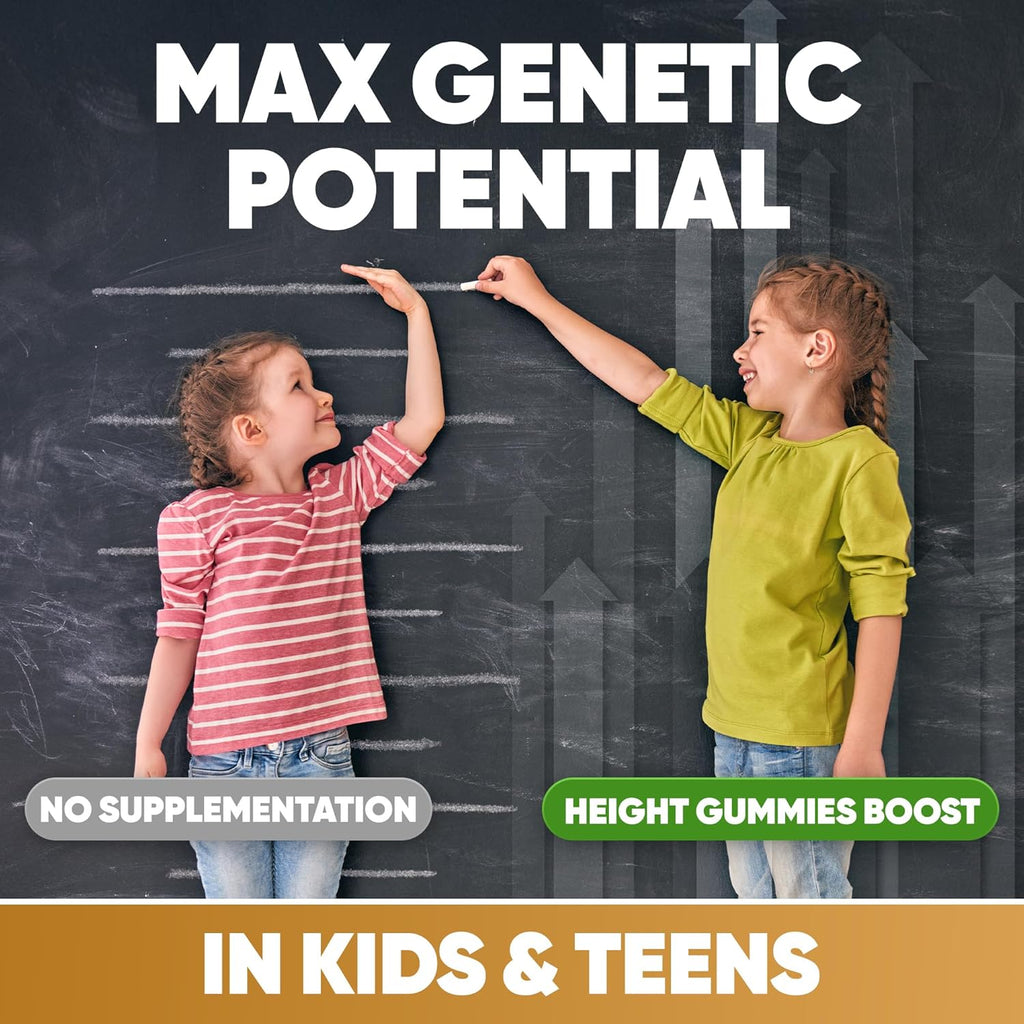 HighSpot Gominolas de Crecimiento en Altura con Calcio, Magnesio, Zinc y Vitaminas K2 D3