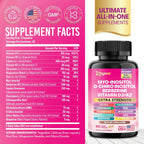 Zoyava Myo Inositol Complex – 750 mg Myo-Inositol con Berberina, D-Chiro Inositol, Ashwagandha y más – 180 Cápsulas Veganas