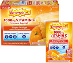 Emergen-C Vitamina C 1000 mg con Zinc y Vitaminas B, Sabor Naranja, 30 Sobres