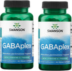 Swanson Amino Acid Gabaplex con L-Tirosina y L-Teanina 60 Cápsulas Vegetales (Pack de 2)