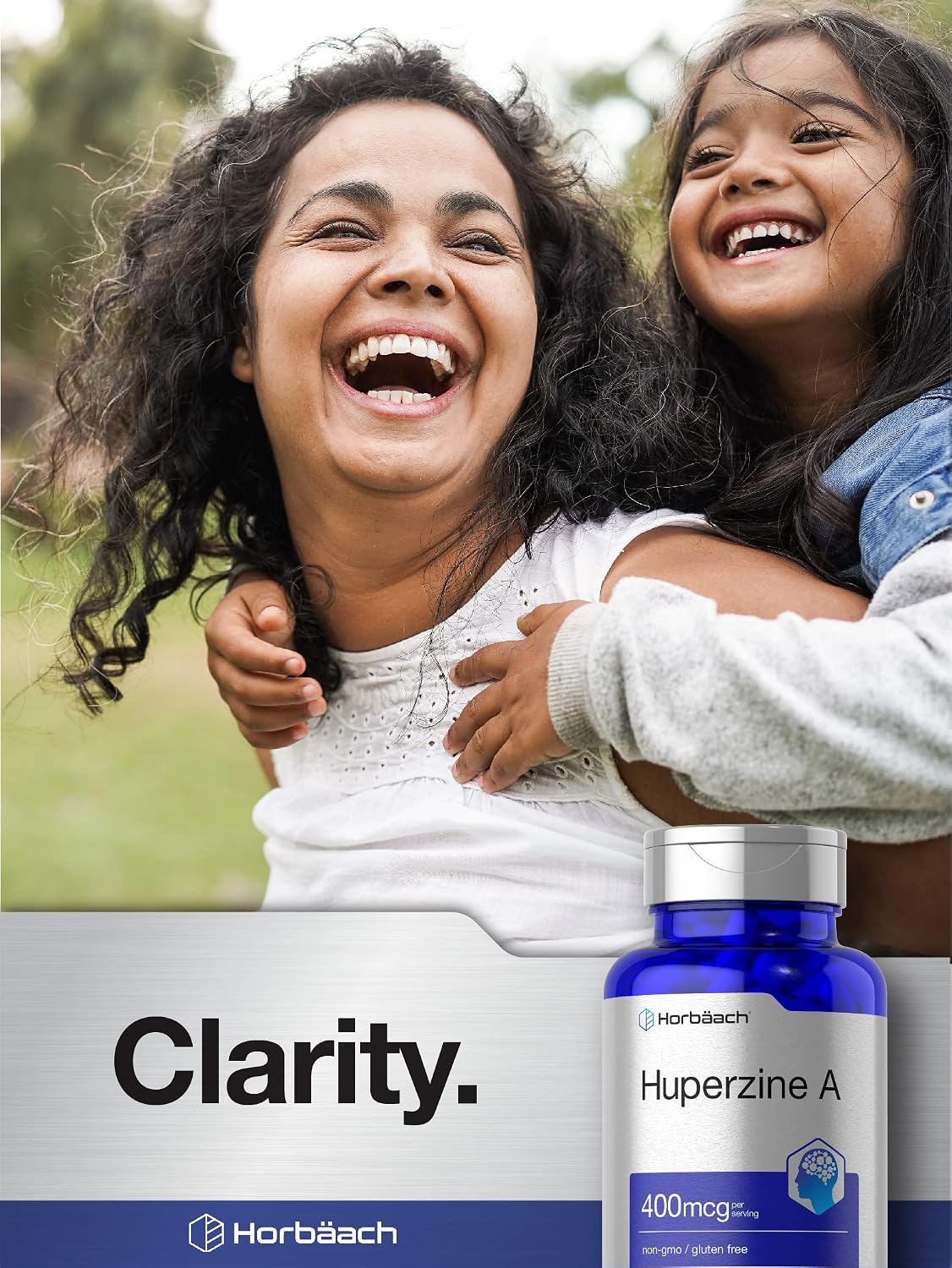 Horbäach Huperzina A 400 mcg | 180 Cápsulas | Complemento No-GMO y Sin Gluten