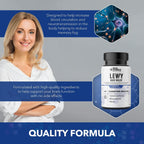 Real Science Nutrition Lew-X - Suplemento para Apoyo Cognitivo y Alivio de Temblores Musculares