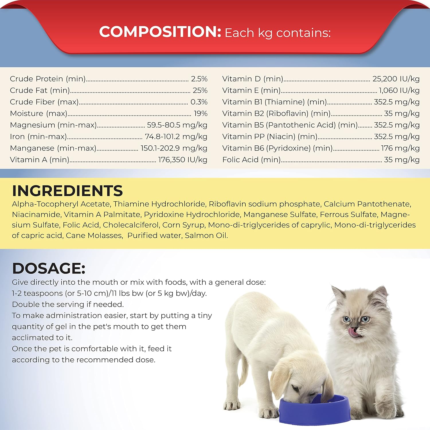 VEMEDIM Gel Multivitamínico Premium para Perros y Gatos - 120 g