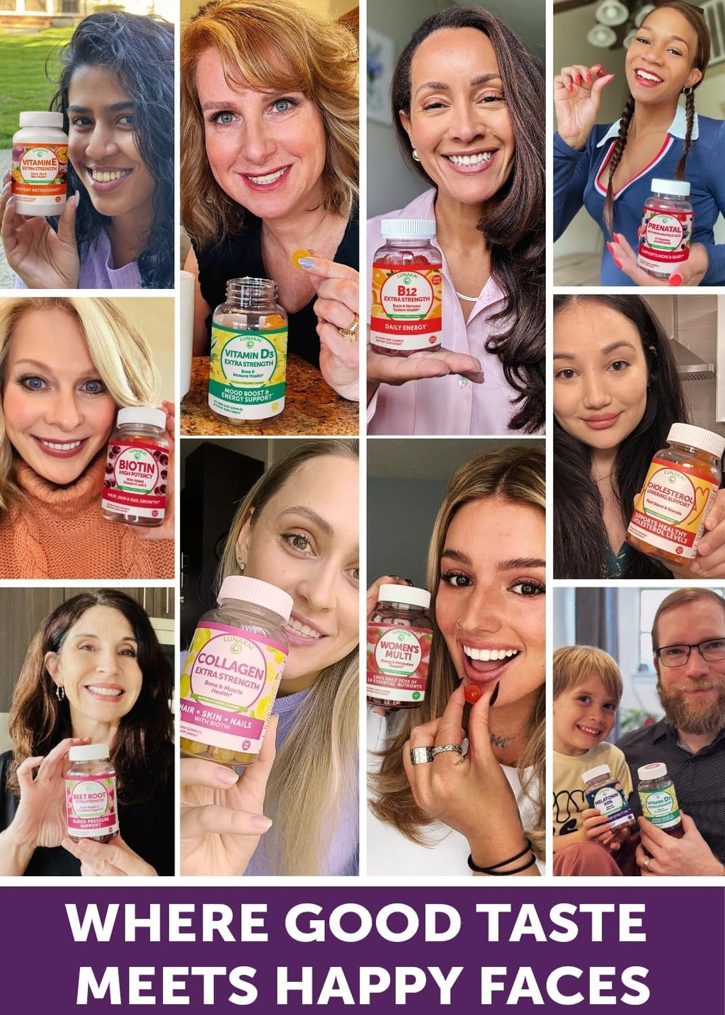 Lunakai Multivitamínico en Gominolas para Mujeres 50+ - 60 Gominolas