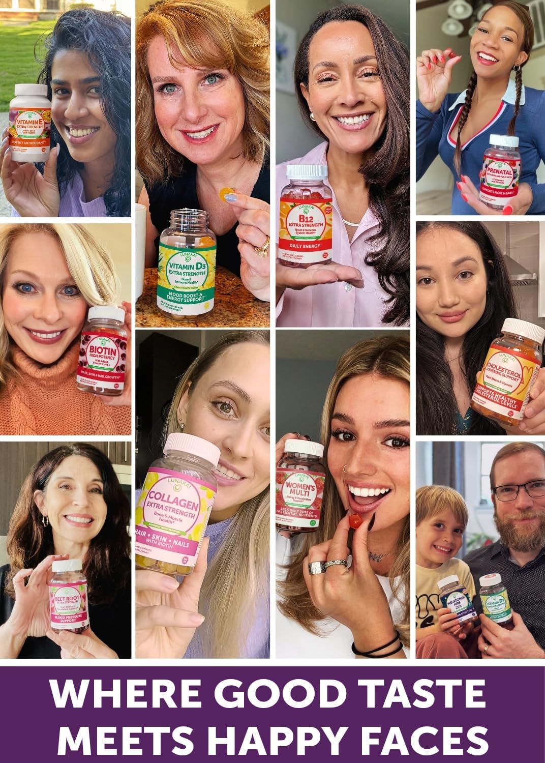 Lunakai Multivitamínico en Gominolas para Mujeres 50+ - 60 Gominolas