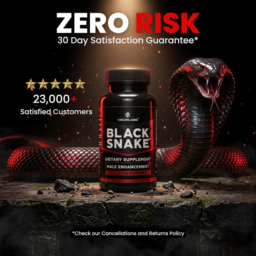 Vigor Labs Black Snake – Male Performance Capsules (30 Capsules)