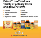 American Health Ester-C con Bioflavonoides Cítricos - 500 mg, 300 Cápsulas (150 dosis)