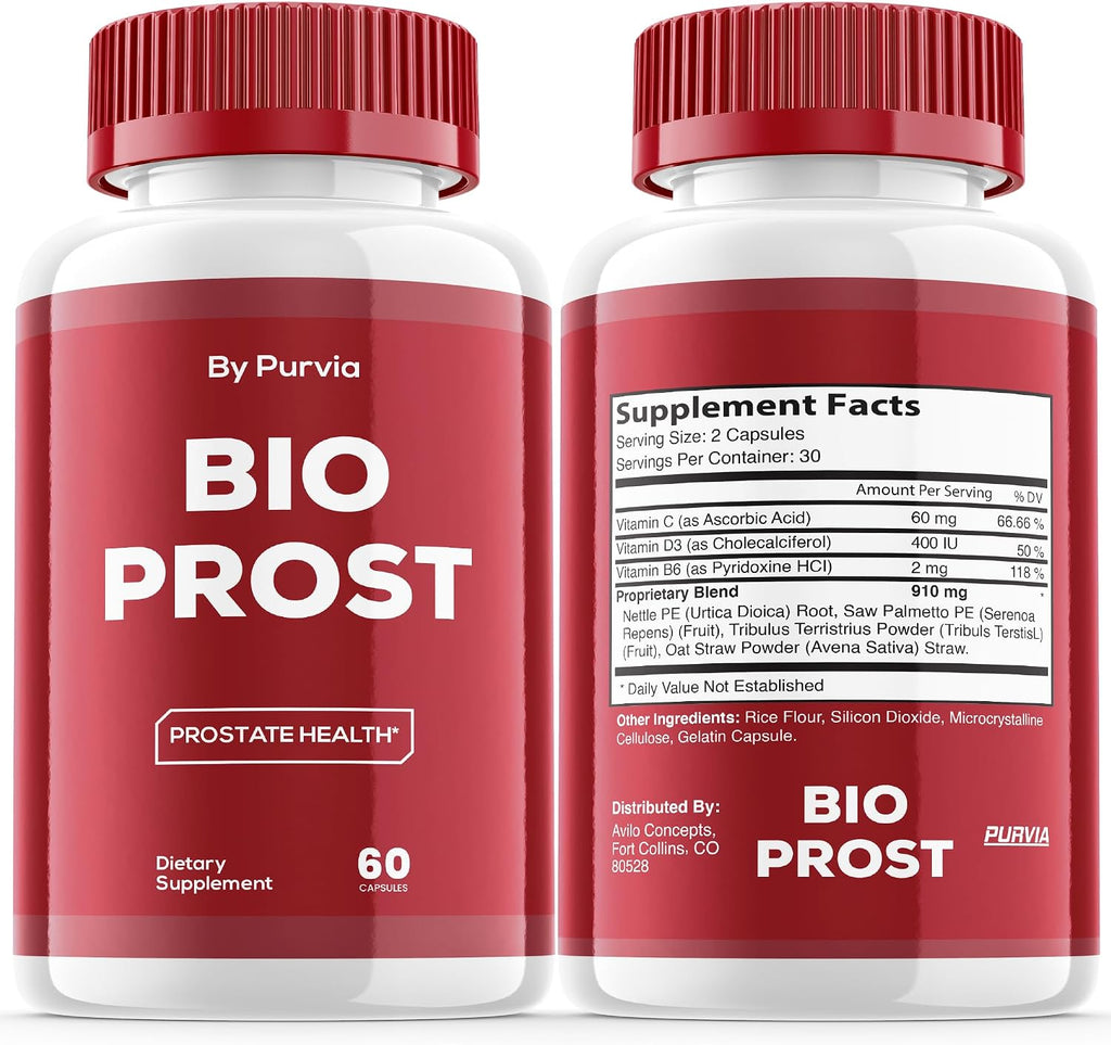 (2 Pack) Bio Prost - Bio Prost Pills Original Supplement, BioProst Advanced Formula, Bio Prost Maximum Strength Formula and Strength Support, BioProst Complex for Overall Wellness, USA (120 Cápsulas)