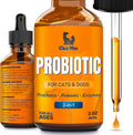 Probióticos Líquidos para Perros y Gatos – 6 Mil Millones de UFC – Con Enzimas Digestivas – 2 oz