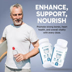 Clinical Effects Vitamina K2 + D3 - Suplemento con Bioperina y Calcio para el Mantenimiento de los Huesos - 60 Cápsulas - Máxima Absorción - Fabricado en EE.UU.