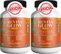 Reviva Glow Max - Apoyo para Cabello, Piel y Uñas | Biotina, Calcio, Magnesio, Folato y Mezcla de Hierbas | 120 Cápsulas, Vegano y Sin Gluten