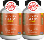 Reviva Glow Max – Cabello, Piel y Uñas | Biotina, Calcio, Magnesio | 300 Cáps