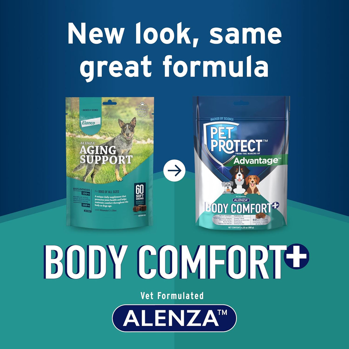 Pet Protect Whole Body Comfort+ Suplemento para Perros, Alenza, Apoya Respuesta Inflamatoria Normal, Masticables Sabor Pollo – Image 3
