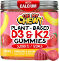 OH MY CHEWY Gominolas con Vitamina D3, K2 y Calcio - 5000 UI D3, 120 mcg K2 (MK-7), 120 mg Ca - Vegano y No-GMO - 60 unidades