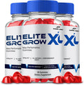 Elite Grow XL Gummies, Suplemento de Máxima Potencia, Gummies Naturales Avanzados (3 Paquetes)