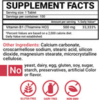 Peter's Choice Vitamina B1 (Tiamina) 500 mg - 100 Comprimidos