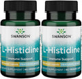 Swanson Ultra L-Histidina 500 mg con AjiPure - 60 Cápsulas Veganas (2 Unidades)