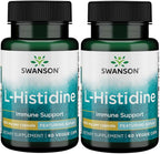 Swanson Ultra L-Histidina 500 mg con AjiPure - 60 Cápsulas Veganas (2 Unidades)