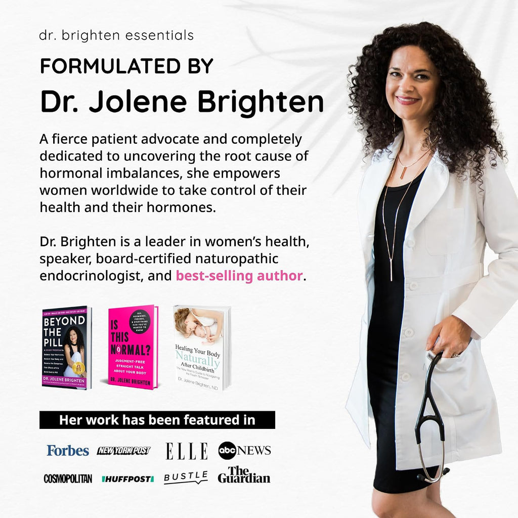 Dr. Brighten Probiótico Femenino con Prebióticos, Antioxidantes y Sunfiber - 60 Cápsulas