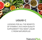 NaturesPlus Vitamin C Liquid 1000 mg with Lemon Bioflavonoids - 237 ml