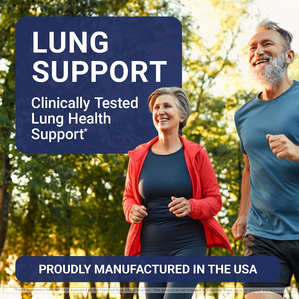 U.S. Doctors' Clinical Lung Support Supplement - 12 Chinese Herbs, Vitamins, and Minerals - 60 Capsules