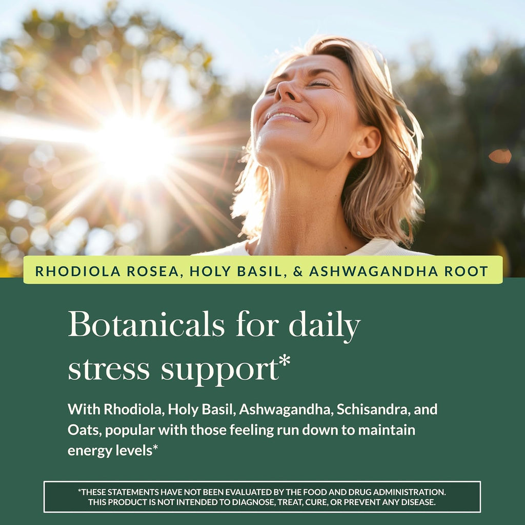 Gaia Herbs Stress Response - Suplemento para el Estrés con Adaptógenos, Rodiola, Albahaca Santa y Ashwagandha - 30 Cápsulas Líquidas Veganas
