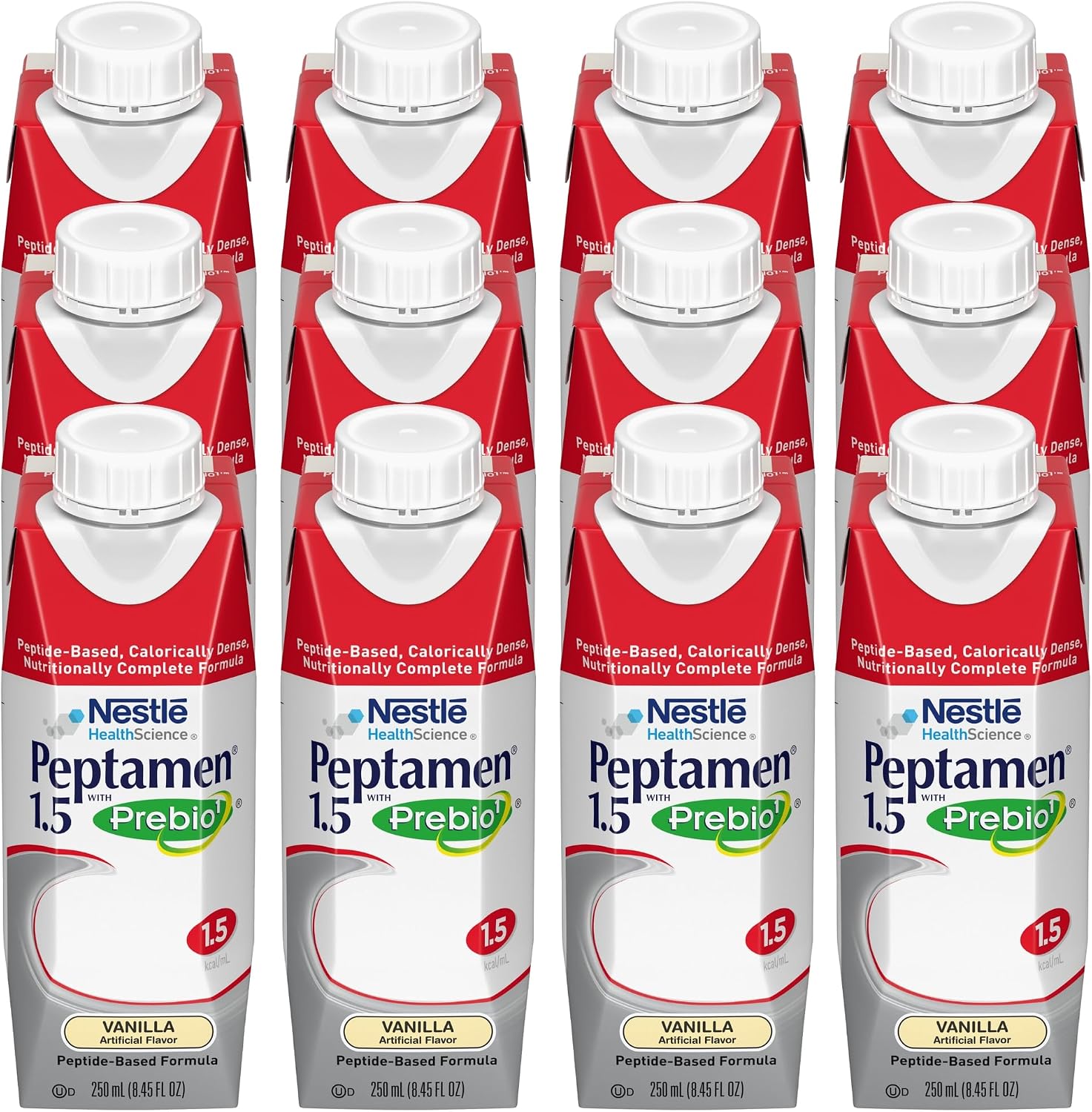 Nestle Peptamen Suplemento Oral Vainilla 250 ml (Pack de 24)