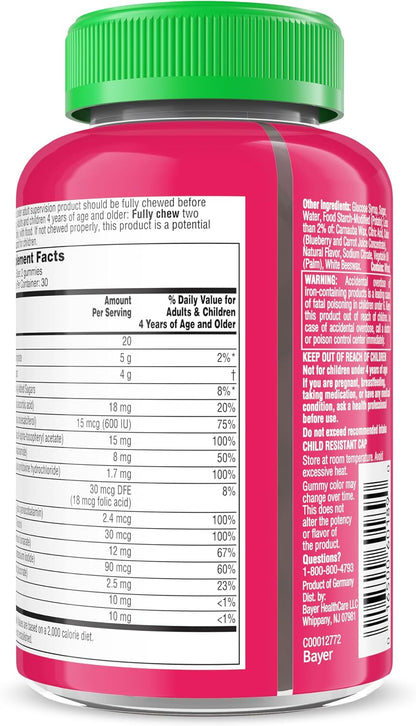 Flintstones Vitaminas para Niños Exigentes + – Perfil nutricional: Busca vitaminas y minerales clave como vitamina – Image 7