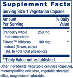 Life Extension Optimized Cran-Max - Arándano Rojo e Hibisco, 60 Cápsulas