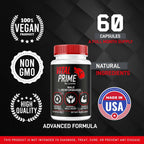 Vital Prime para Hombres, Fórmula Avanzada, Complemento Alimenticio en Cápsulas, Pack de 5 (5 Meses de Suministro)
