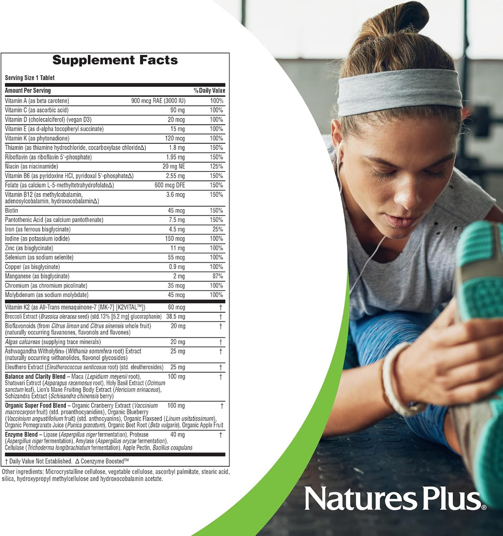 NaturesPlus Her Journey - Multivitamínico para Mujeres - 30 Comprimidos