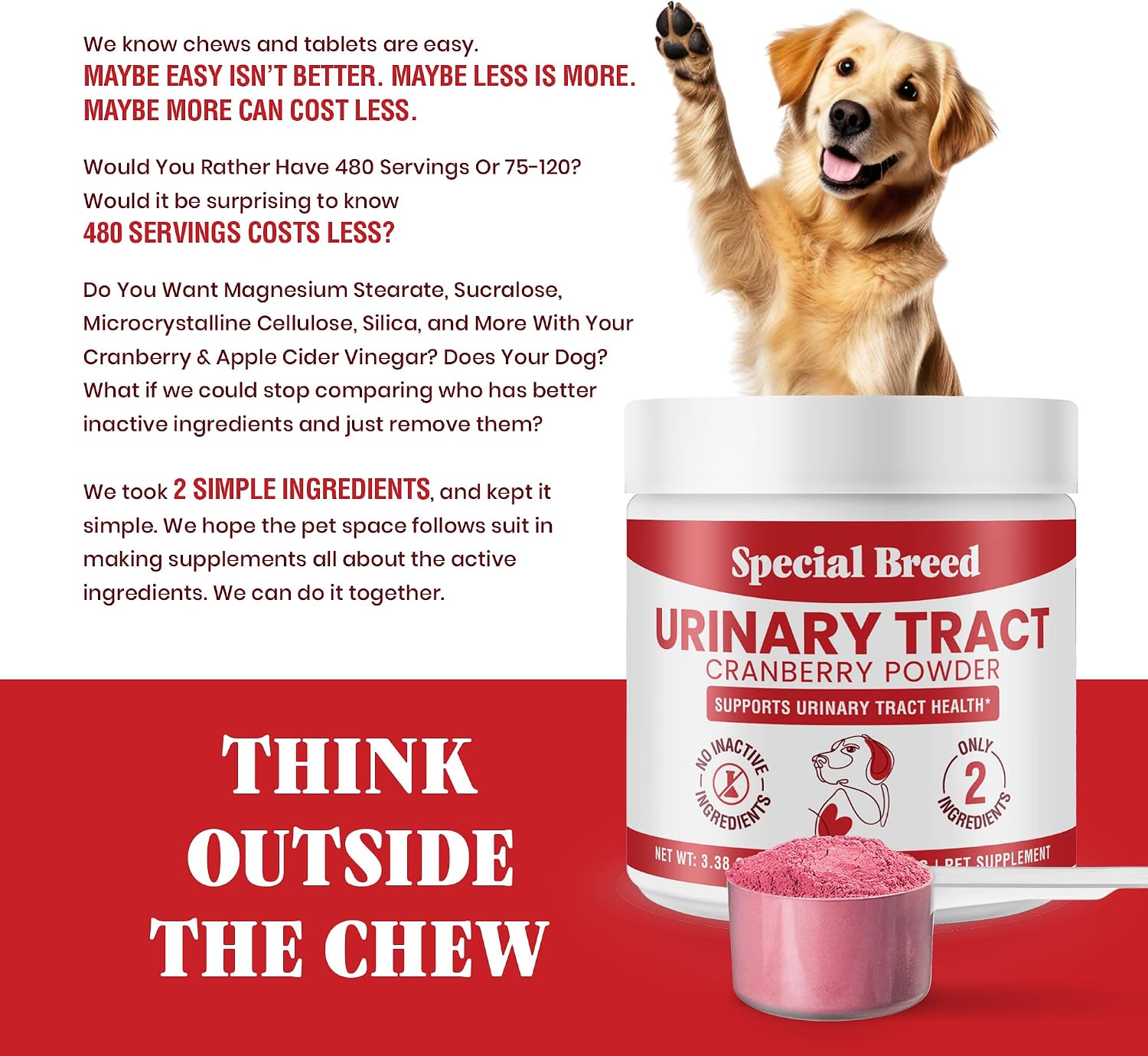 Tratamiento Urinario para Perros con Arándano Rojo – Salud de Vejiga y Riñones – Special Breed