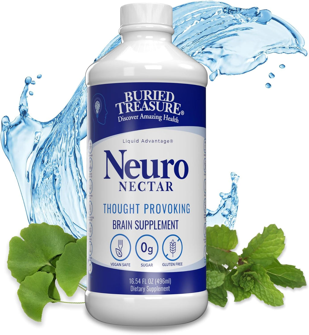 Buried Treasure Neuro Nectar Suplemento Líquido para Memoria y Concentración 473 ml