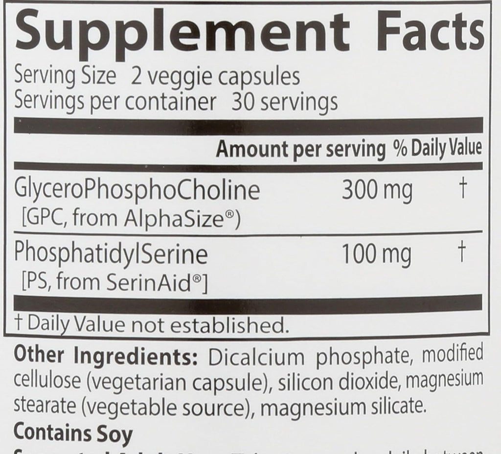 Doctor's Best Potenciadores Naturales del Cerebro, 60 Cápsulas Vegetales