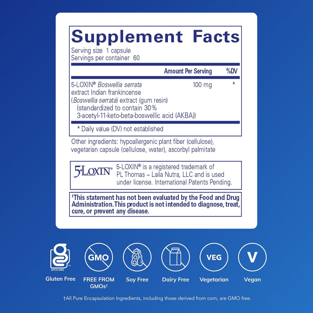 Pure Encapsulations Boswellia AKBA - Extracto de Boswellia con 5-LOXIN - 60 Cápsulas – Image 2