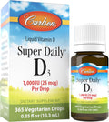 Carlson Super Daily D3 - Vitamin D3 Drops, 1000 IU per Drop, 365 Drops, Unflavored
