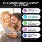 Suplemento de Fertilidad Masculina con Zinc, Maca, Ashwagandha y L-Arginina - 120 Cápsulas