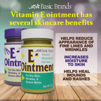 Basic Organics Vitamin E Ointment, 2 oz, Original (3 Pack)