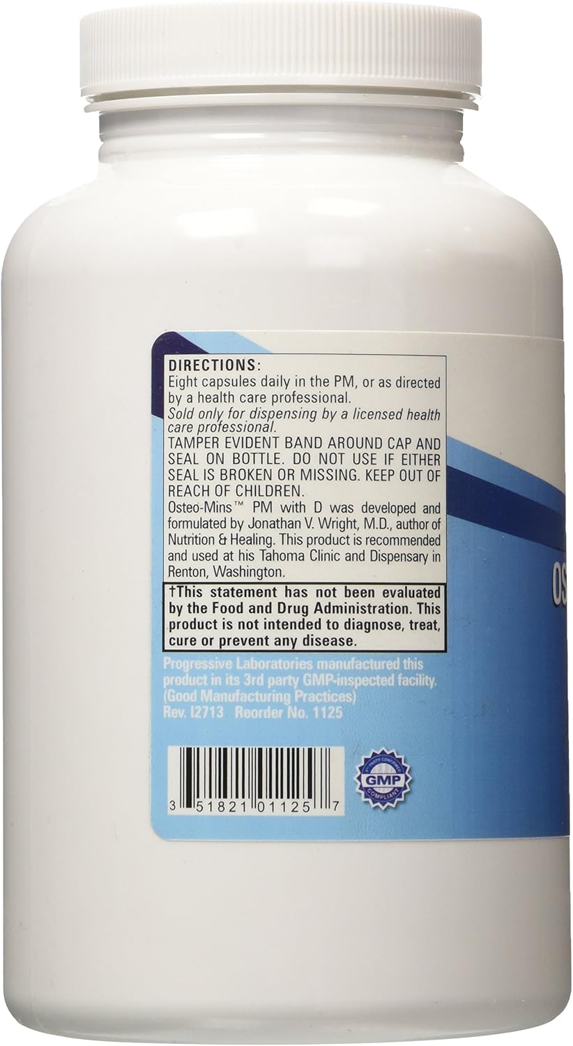 Progressive Labs Osteo-Mins PM con D, 240 tabletas