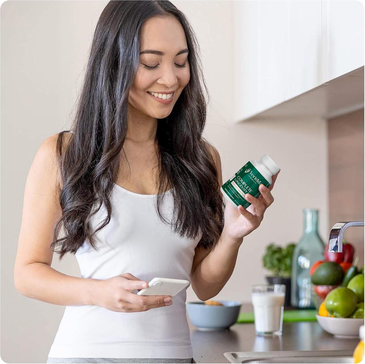 Complete Longevity Mix - Multivitamínico con Complejo B, Antioxidantes Naturales, Equinácea, Espirulina, Luteína, Licopeno - 60 Cápsulas