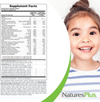 NaturesPlus Animal Parade Source of Life Gold Multivitamínico Infantil Masticable - 60 Comprimidos Sabor Cereza, Naranja y Uva