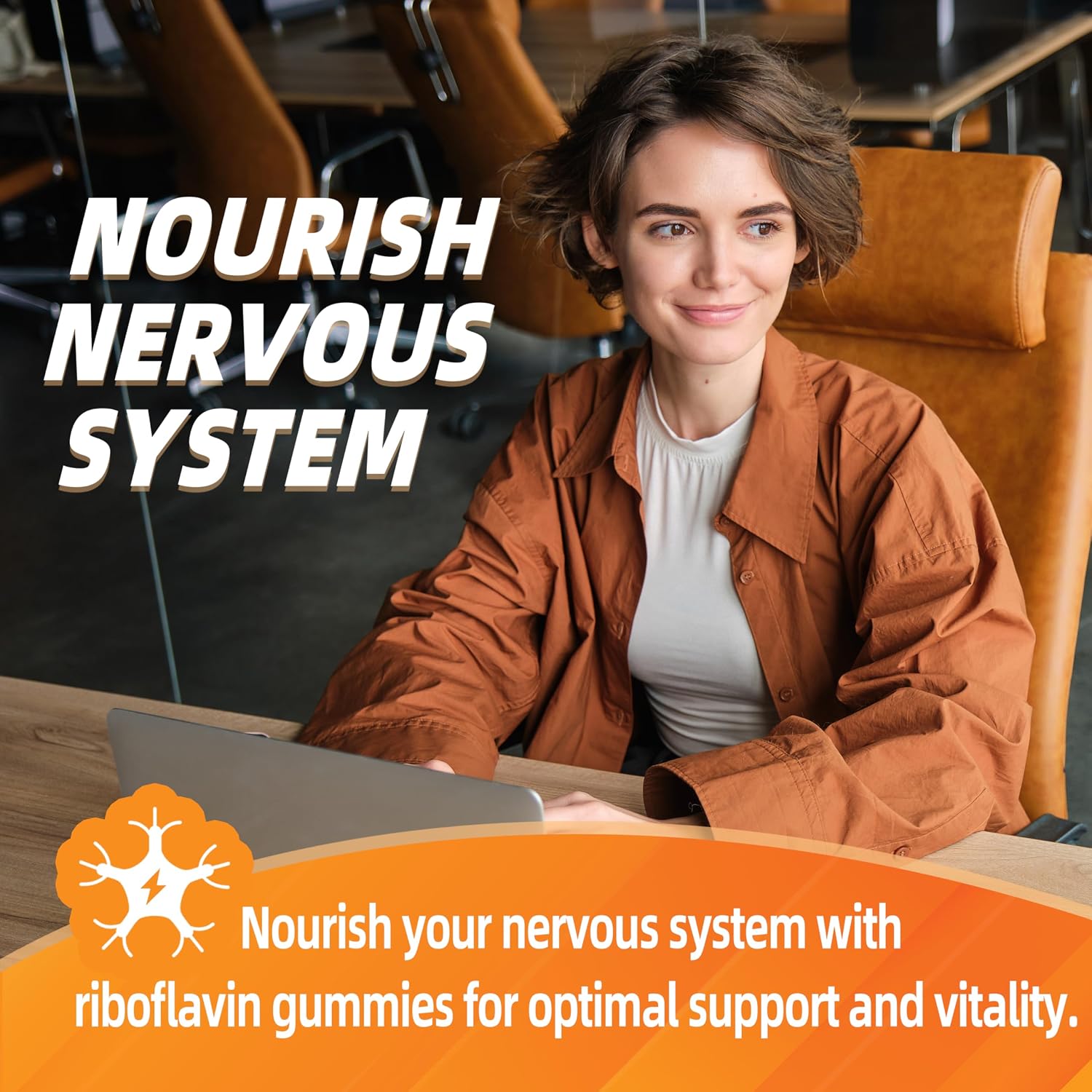 Vitamina B2 Gomitas 400mg – Riboflavina para Energía y Sistema Nervioso – 60 Gomitas Veganas