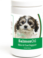 Healthy Breeds Cavachon Aceite de Salmón Golosinas Blandas 90 uds.