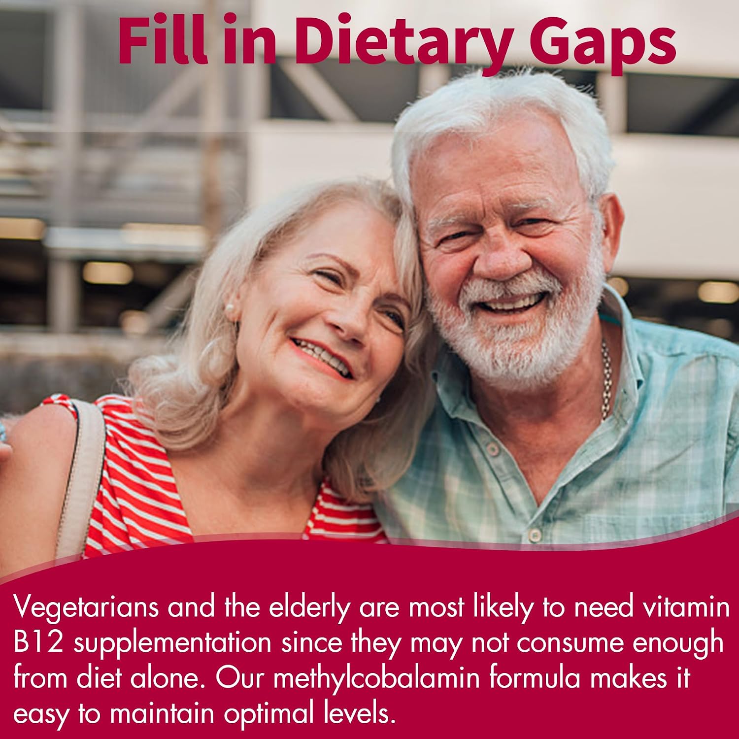 Vitamina B12 Metilcobalamina 10000 mcg – 90 Comprimidos Sublinguales Sabor Fresa – Vegano, Sin Gluten