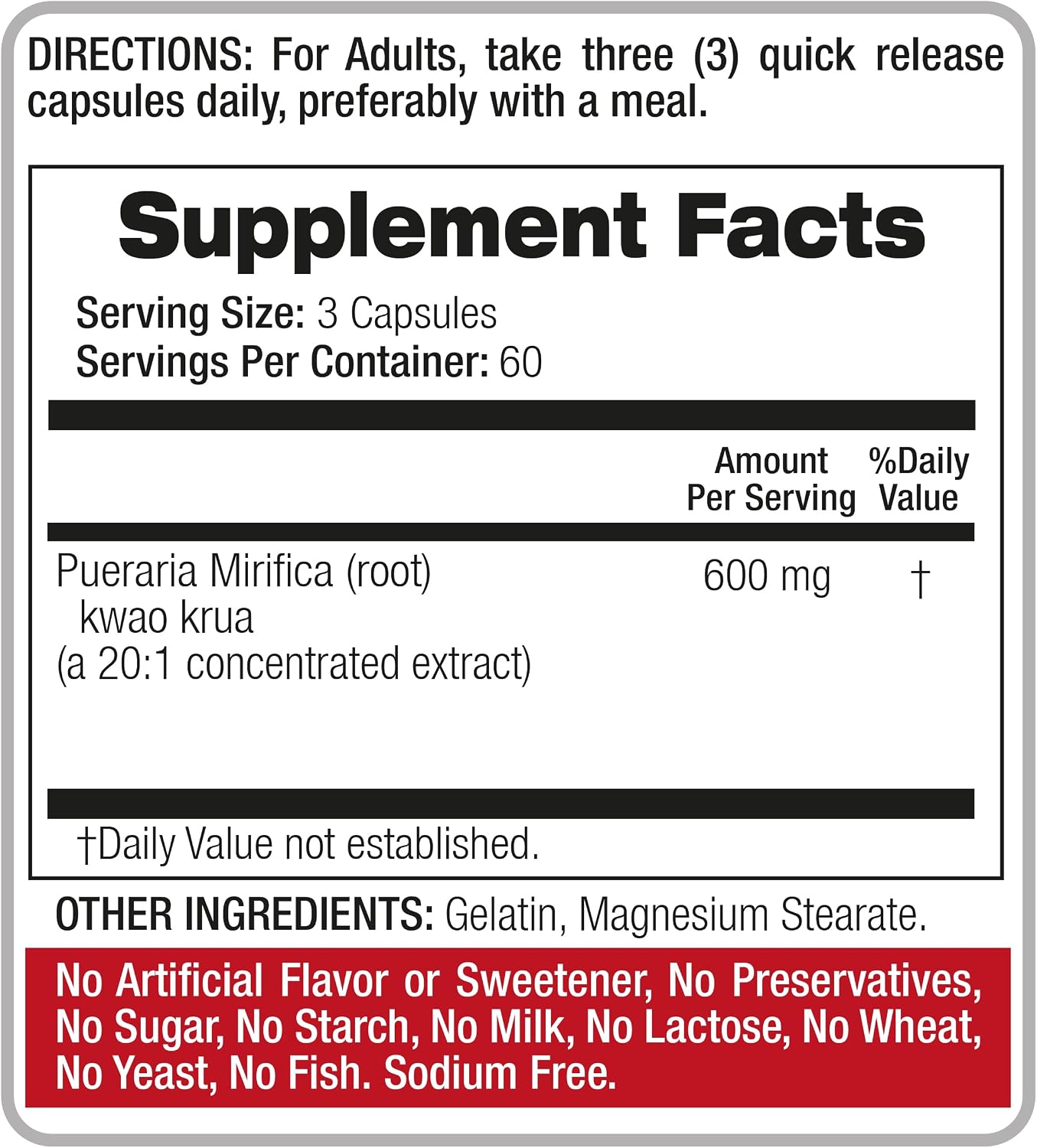 FITO MEDIC'S Lab Pueraria Mirifica 180 Cápsulas